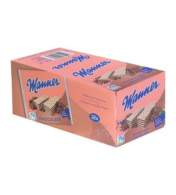 Manner Schokolade Wafelki 12szt 900g