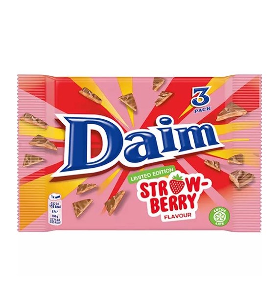Daim Limited Edition Strawberry Flavour 3pack 84g