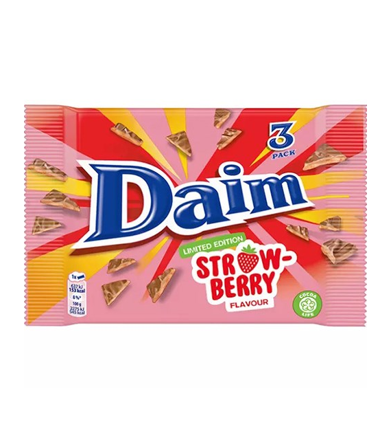 Daim Limited Edition Strawberry Flavour 3pack 84g