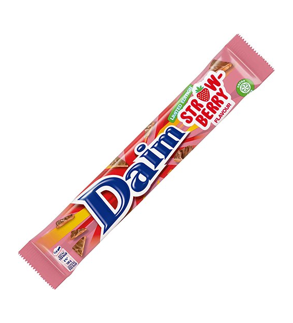 Daim Limited Edition Strawberry Flavour Baton 56g
