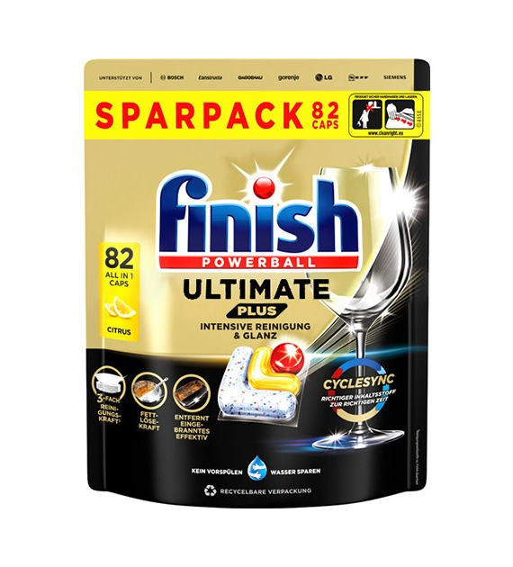 Finish Powerball Ultimate Plus Citrus 82szt 1kg