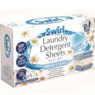 Swirl Non-Bio Fresh Clean Chusteczki do Prania 20p