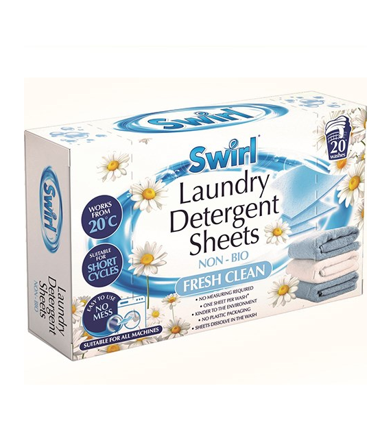 Swirl Non-Bio Fresh Clean Chusteczki do Prania 20p