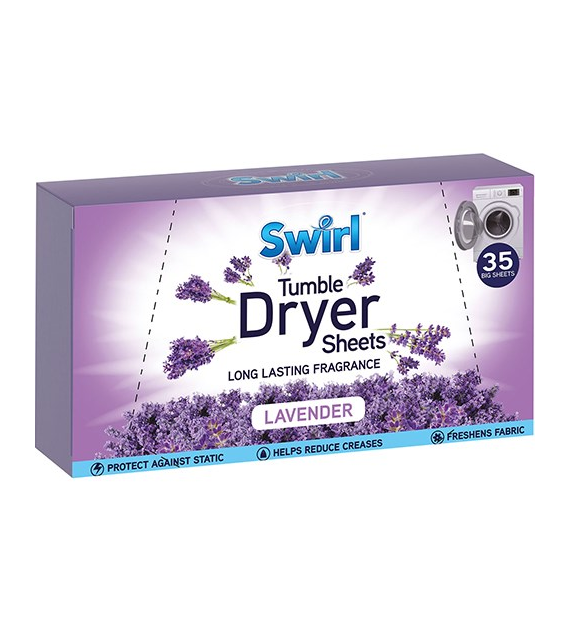 Swirl Lavender Chusteczki do Suszarki 35szt