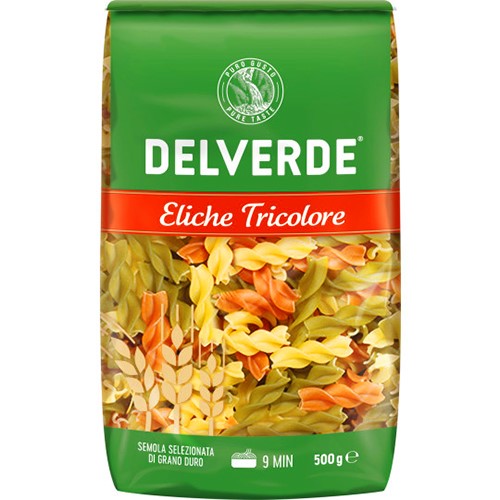 Delverde Eliche Tricolore Makaron 500g