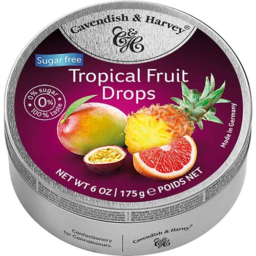 C&H Sugar Free Tropical Fruit Drops 175g