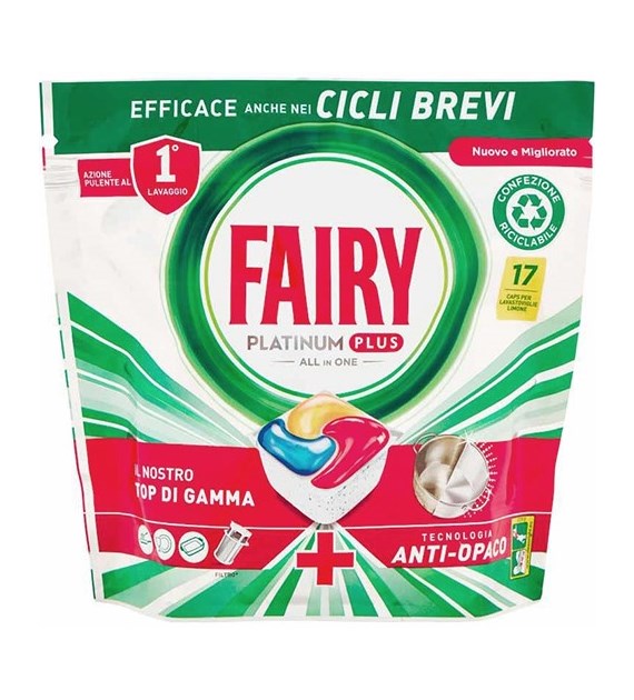 Fairy Platinum Plus All in One Limone 17szt 264g