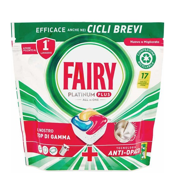 Fairy Platinum Plus All in One Limone 17szt 264g