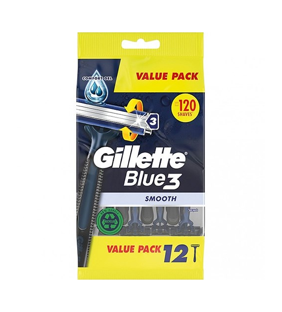 Gillette Blue 3 Smooth Maszynki 12szt