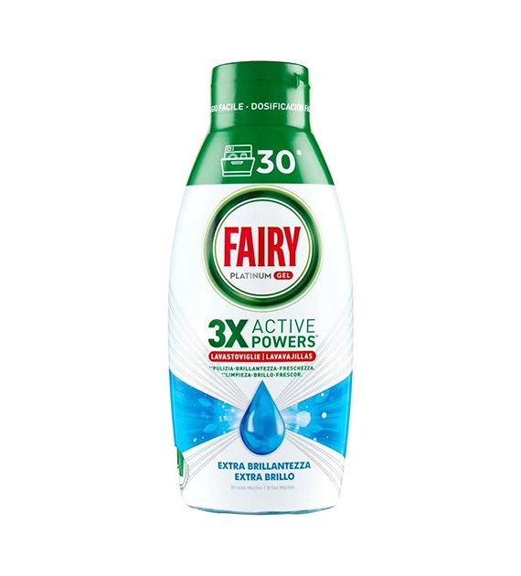 Fairy Platinum Gel Extra Brillo 30 Cykli 600ml