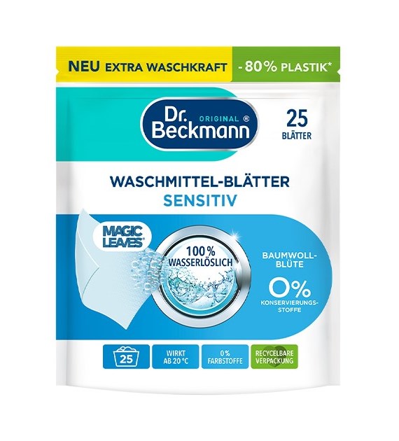 Dr.Beckmann Magic Leaves Sensitiv 25szt 100g