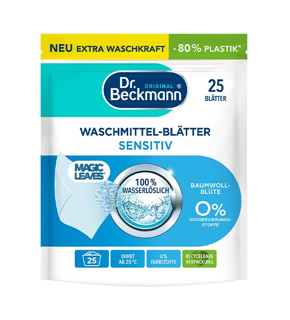 Dr.Beckmann Magic Leaves Sensitiv 25szt 100g