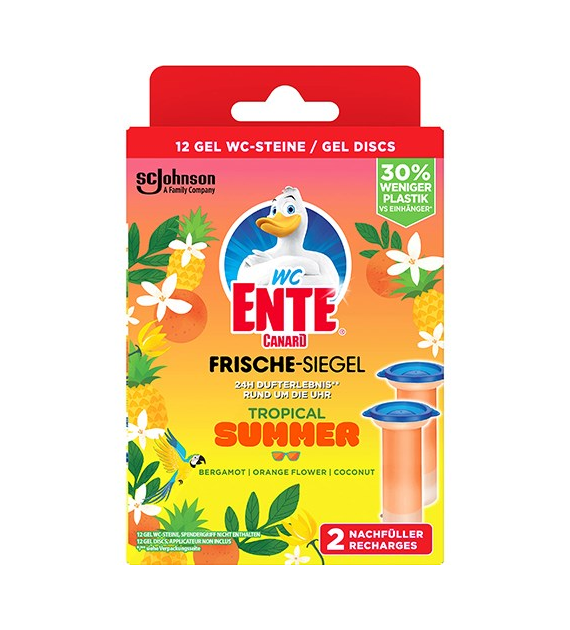 WC Ente Frische Siegel Tropical Summer Zapas2x36ml