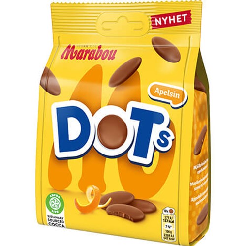 Marabou Dots Apelsin 120g