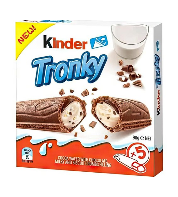 Kinder Tronky Wafel Batonik 5szt 90g