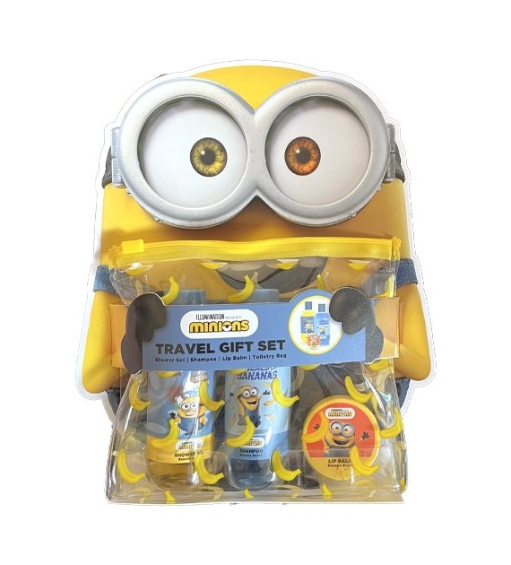 Minions Travel Set Szampon 60ml Gel 60ml Balm 10ml