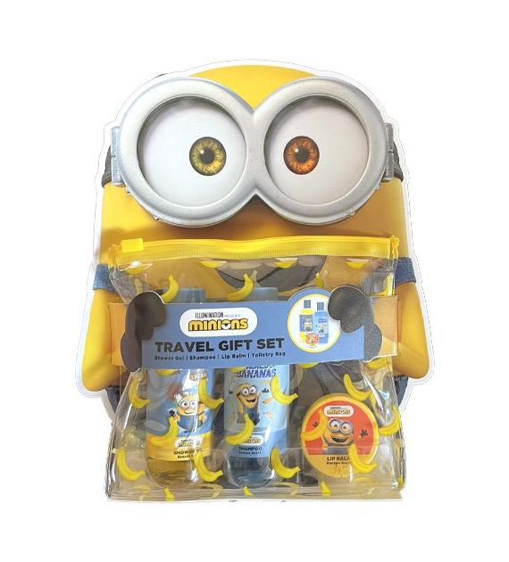 Minions Travel Set Szampon 60ml Gel 60ml Balm 10ml