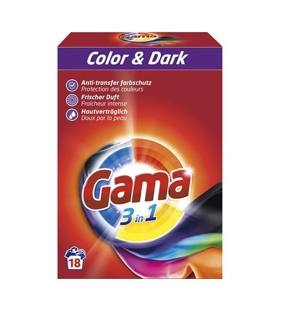 Gama 3in1 Color & Dark Proszek 18p 1kg