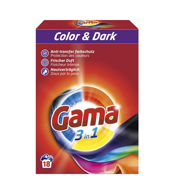 Gama 3in1 Color & Dark Proszek 18p 1kg