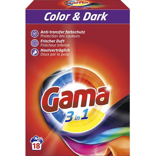 Gama 3in1 Color & Dark Proszek 18p 1kg