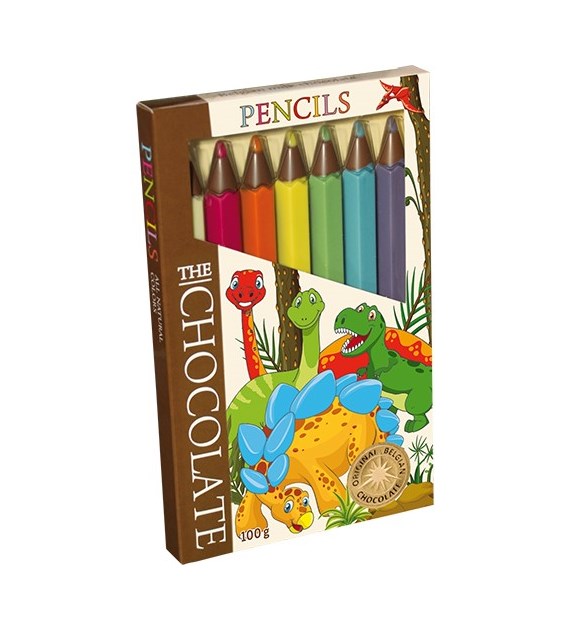 The Chocolate Czekoladowe Kredki Dinozaury 100g