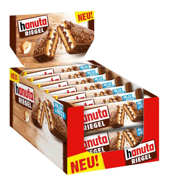 Hanuta Riegel Milch & Nuss 14x34,5g
