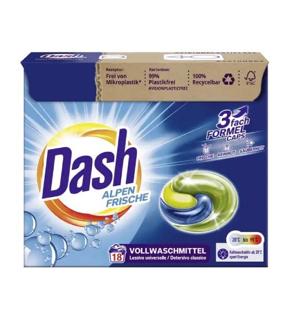 Dash Alpen Frische Caps 18p 448g