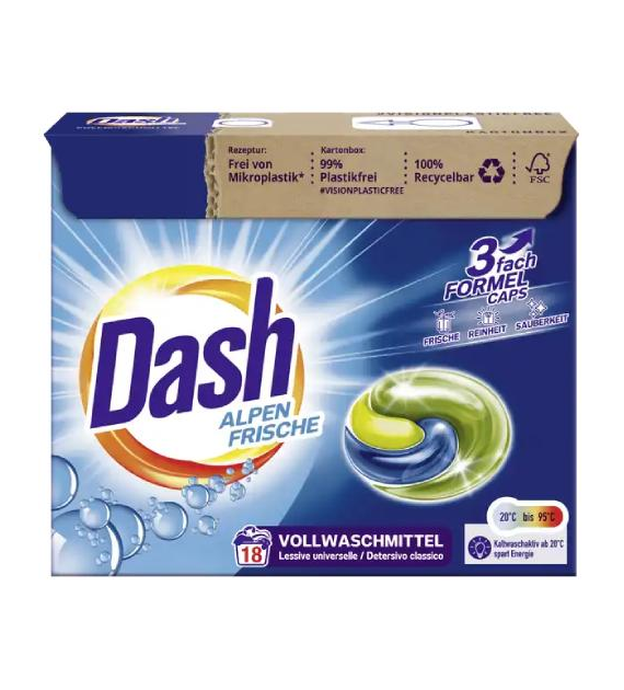 Dash Alpen Frische Caps 18p 448g