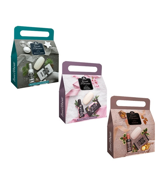 Tesori d'Oriente Zestaw Torebka MIX Mydło+Perfume