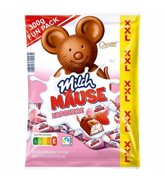 Choceur Milch Mause XXL Erdbeere 300g