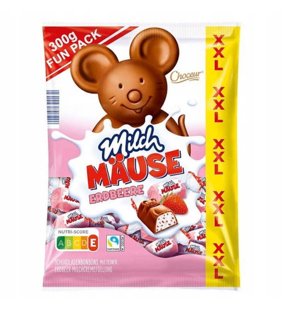Choceur Milch Mause XXL Erdbeere 300g