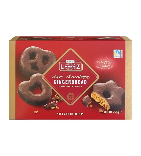 Lambertz Dark Chocolate Gingerbread 250g