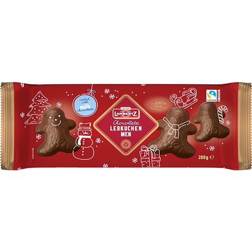 Lambertz Chocolate Gingerbread Men 200g