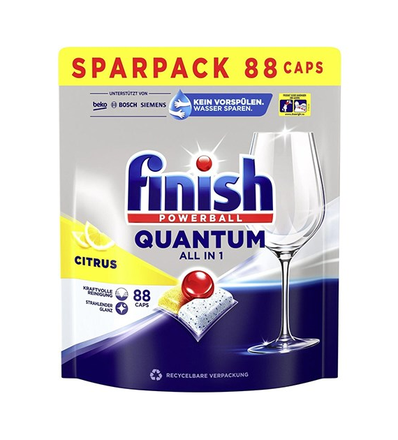 Finish Powerball Quantum All in1 Citrus 88szt 915g