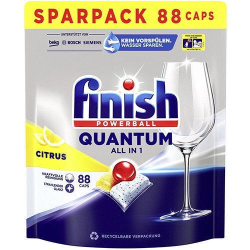 Finish Powerball Quantum All in1 Citrus 88szt 915g