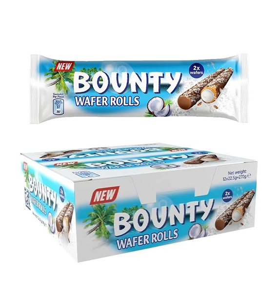 Bounty Wafer Rolls 12szt 270g