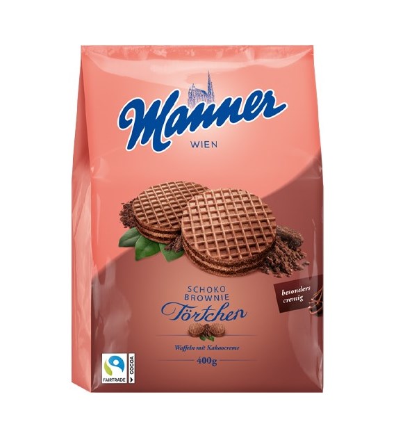 Manner Choco Brownie Tortchen Wafle 400g