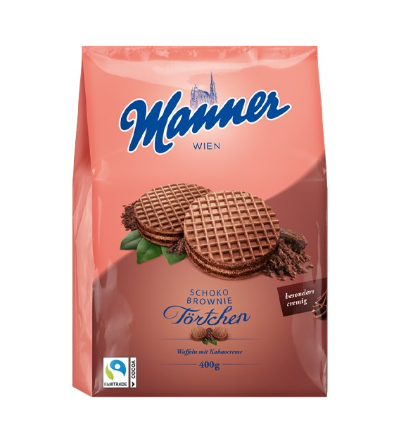 Manner Choco Brownie Tortchen Wafle 400g