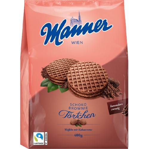 Manner Choco Brownie Tortchen Wafle 400g