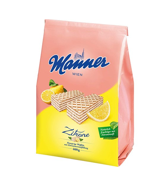 Manner Zitrone Wafelki 400g
