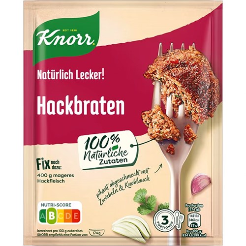 Knorr Naturlich Lecker Hackbraten Fix 61g