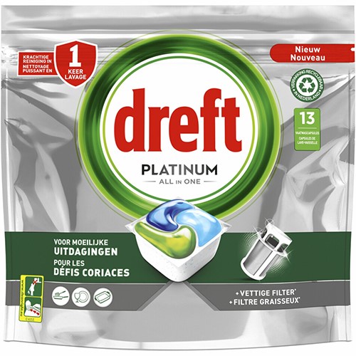 Dreft Platinum All in One Tabs 13szt 194g