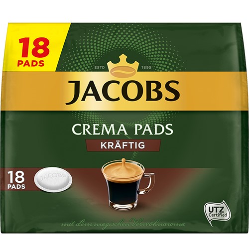 Jacobs Crema Pads Kraftig 18szt 118g