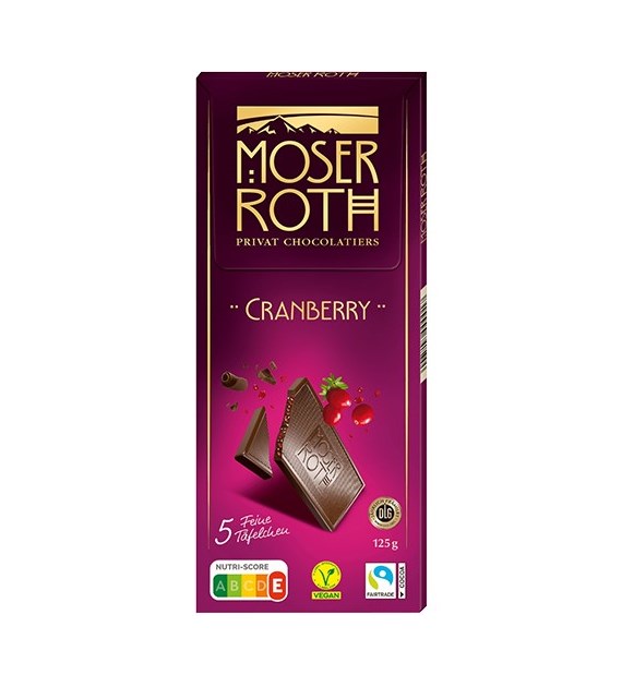 Moser Roth Cranberry Czekolada 125g