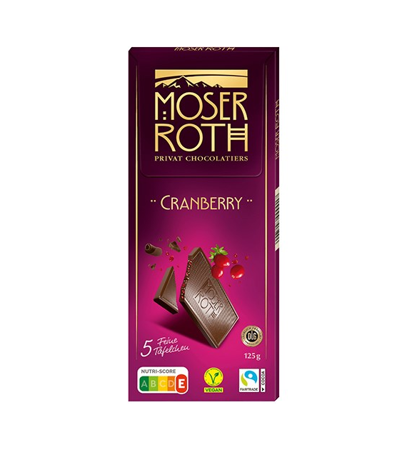Moser Roth Cranberry Czekolada 125g