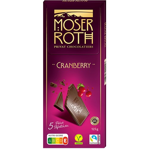 Moser Roth Cranberry Czekolada 125g