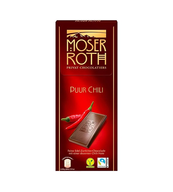 Moser Roth Puur Chili Czekolada 125g