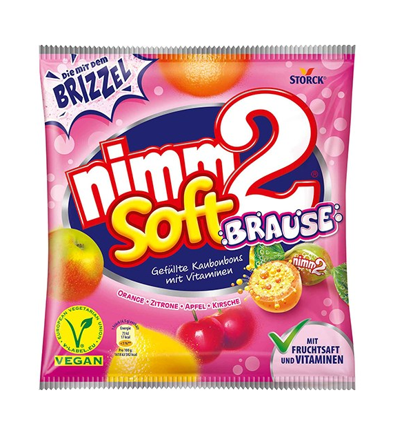 Nimm2 Soft Brause Cukierki 195g