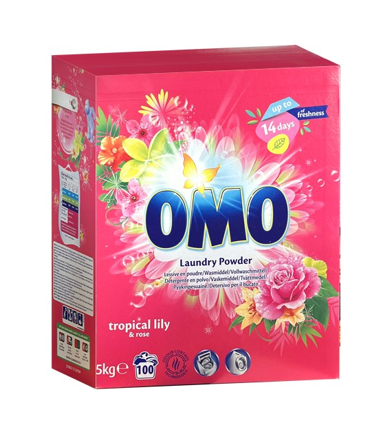 OMO Tropical Lily & Rose Proszek 100p 5kg