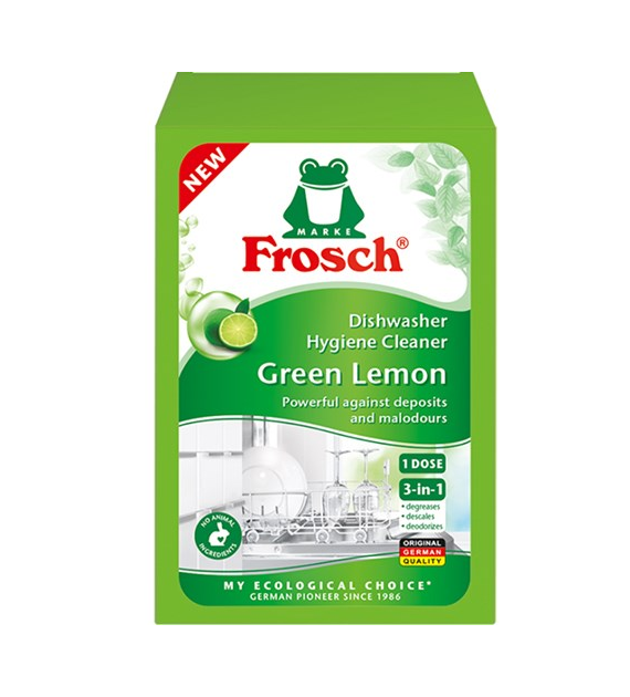 Frosch Dishwasher Hygiene Cleaner Green Lemon 125g